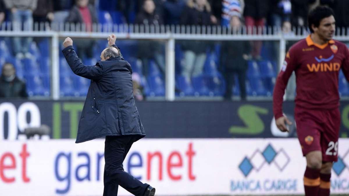 Photogallery Sampdoria - Roma: i pugni al cielo di Delio Rossi