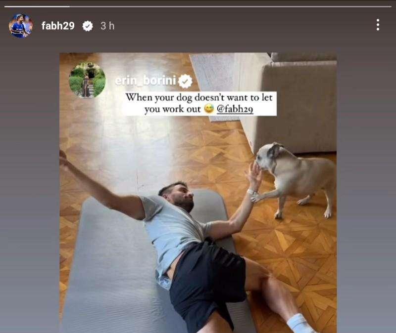 Social Sampdoria, il cagnolino di Borini interrompe l'allenamento casalingo