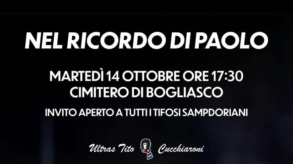 Sampdoria, Ultras Tito Cucchiaroni nel ricordo di Paolo Mantovani