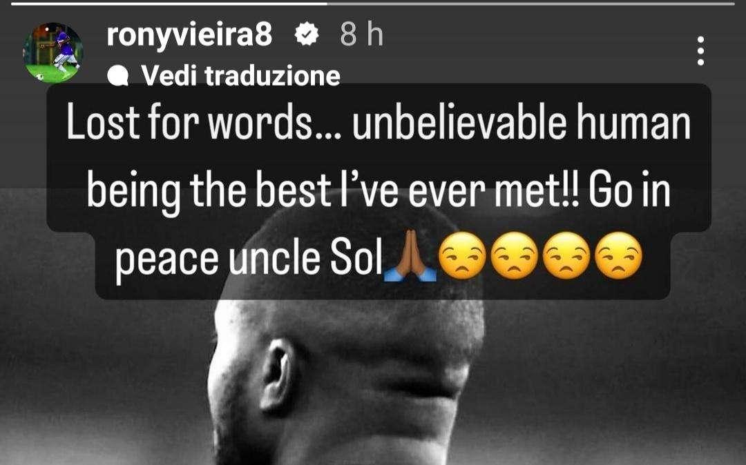 Sampdoria, Vieira ricorda Sol Bamba: "Un uomo incredibile"