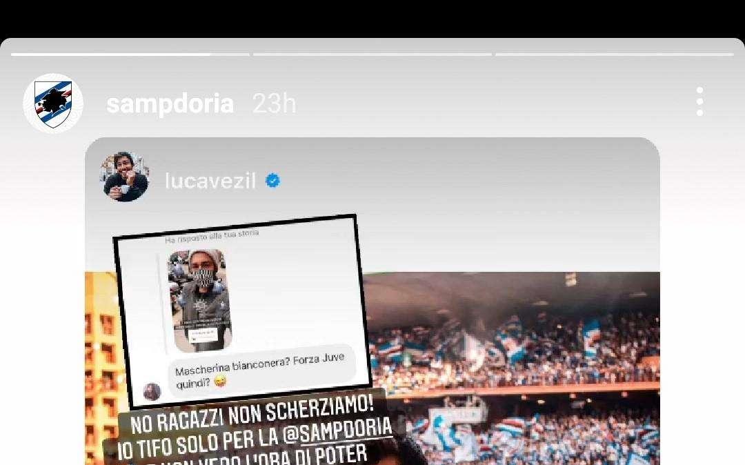 L'influencer Vezil: "Tifo Samp e non vedo l'ora di tornare allo stadio"