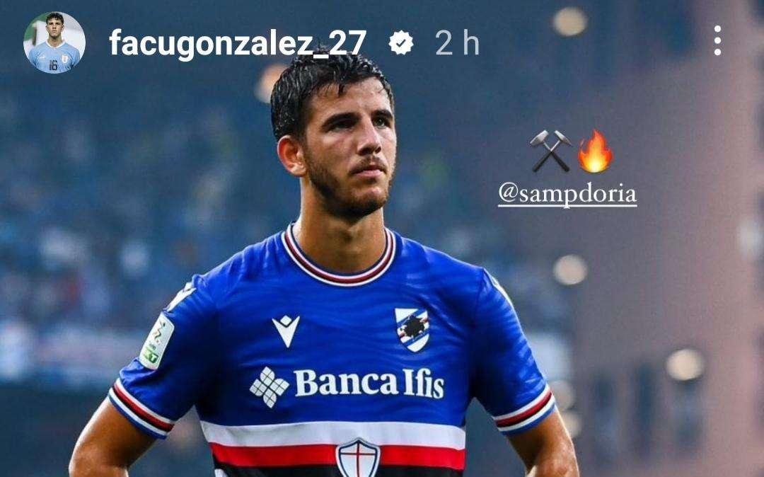 Sampdoria social, Facundo Gonzalez non si arrende