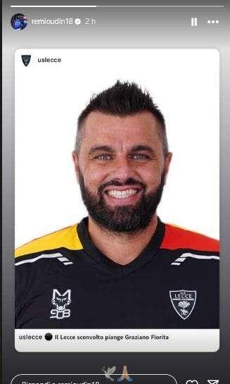 Sampdoria, Oudin ricorda sui social Graziano Fiorita