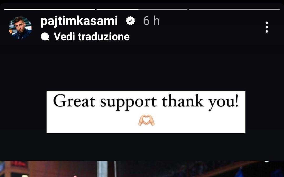 Sampdoria-Cosenza, Kasami: "Grande supporto, grazie"