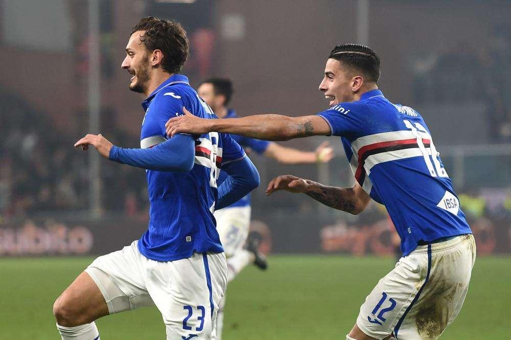 SAMPDORIA GONFIA LA RETE - Il capolavoro di Manolo