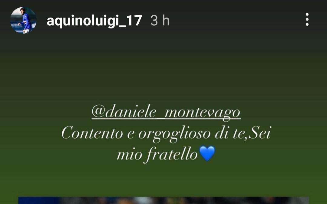 Sampdoria, esordio Montevago in serie A. Il post social di Aquino