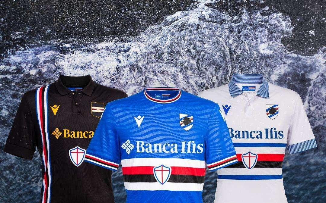 Maglie Sampdoria, i tre nuovi kit per la stagione 2023-2024
