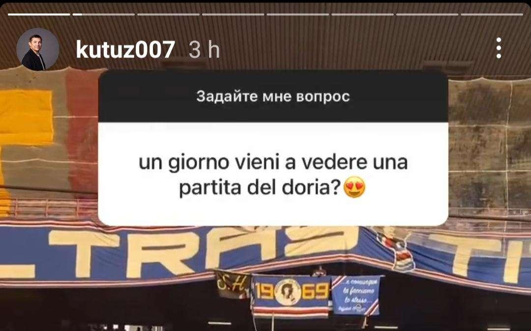 Ex Sampdoria Kutuzov e il legame blucerchiato: "Nella memoria e nel cuore"
