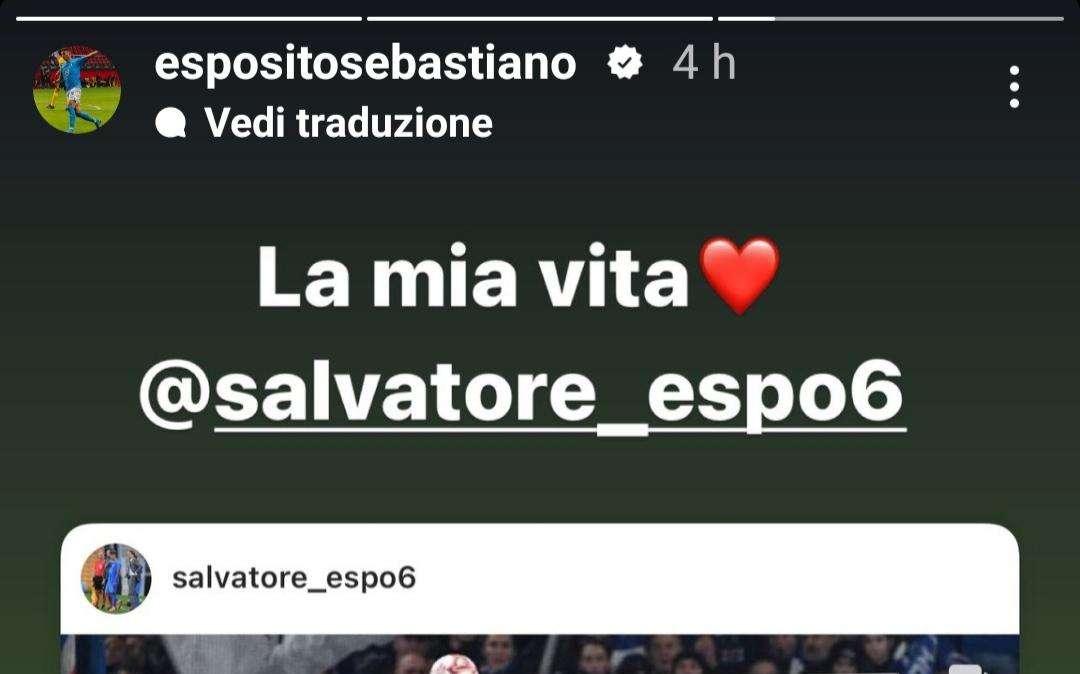 Sampdoria, Seb. Esposito al fratello Salvatore: "La mia vita"