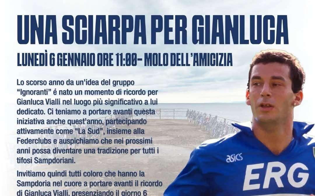 Sampdoria, gli UTC ripropongono l'iniziativa "Una Sciarpa per Gianluca"