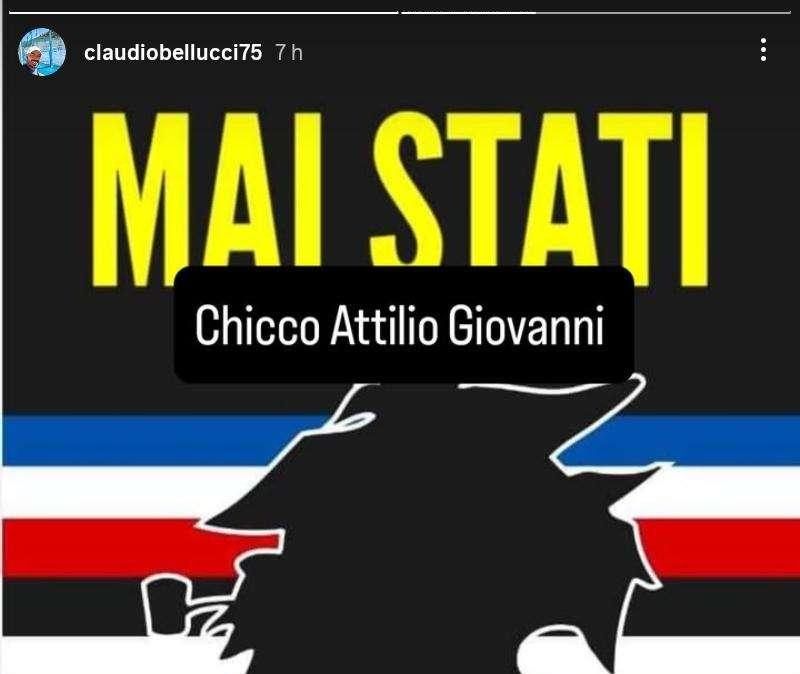 Sampdoria salva, la dedica di Bellucci a Evani, Lombardo e Invernizzi