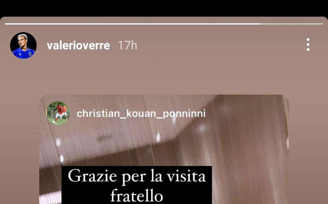 Social, Verre incontra l'ex compagno Perugia Kouan