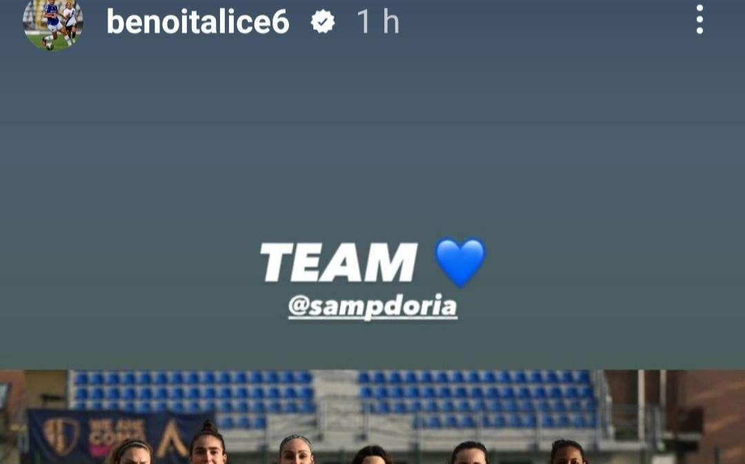 Sampdoria Women, Benoit elogia la forza del gruppo 