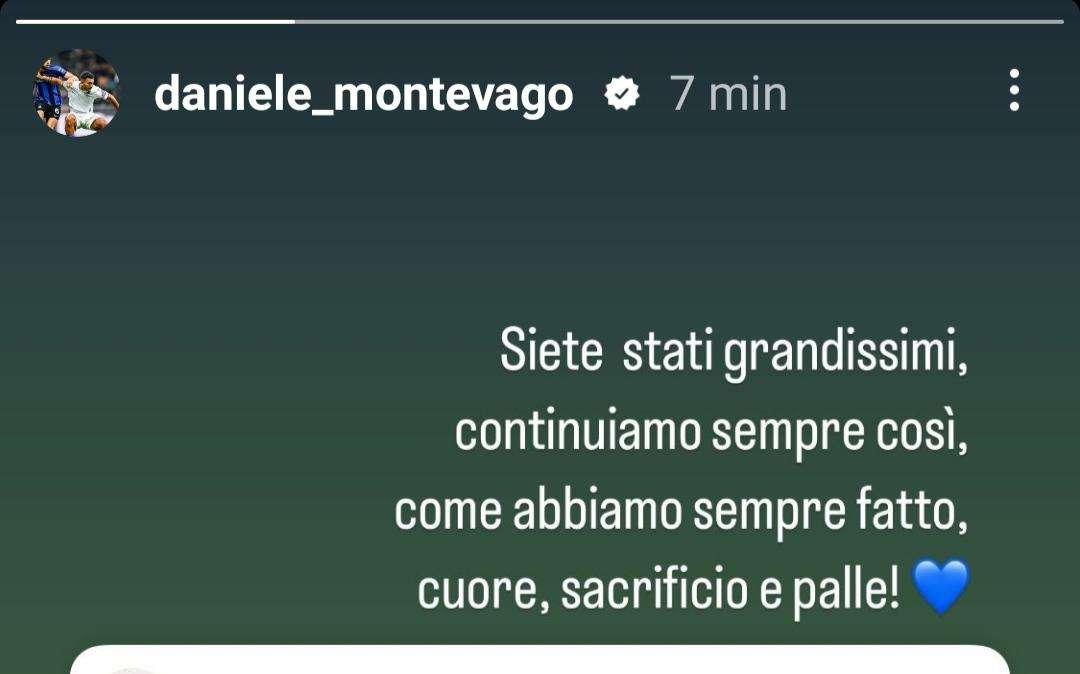 Sampdoria-Inter, Montevago ai compagni: "Siete stati grandissimi"