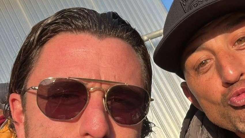 Sampdoria social, scatto fotografico al Mugnaini per Pozzi e Palombo 