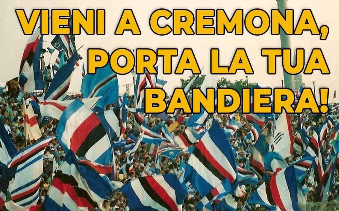 Sampdoria, Gruppi della Sud: "Vieni a Cremona, porta la tua bandiera"