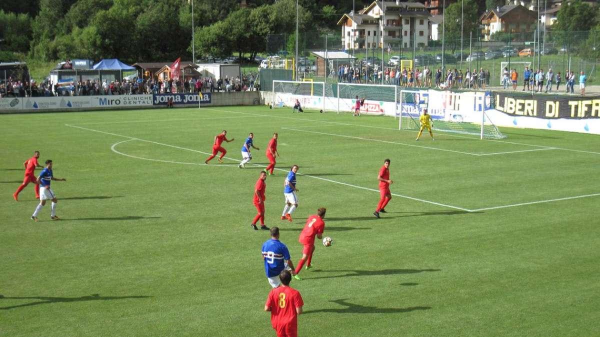 Amichevole Sampdoria - Bienno, blucerchiati avanti 2-0 all'intervallo