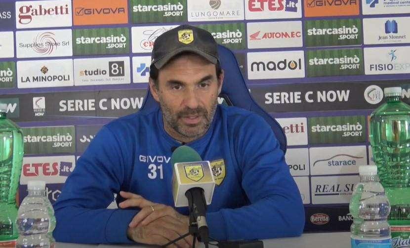 Juve Stabia, Pagliuca: "Testa alla Sampdoria. Situazione quinto posto si è complicata"