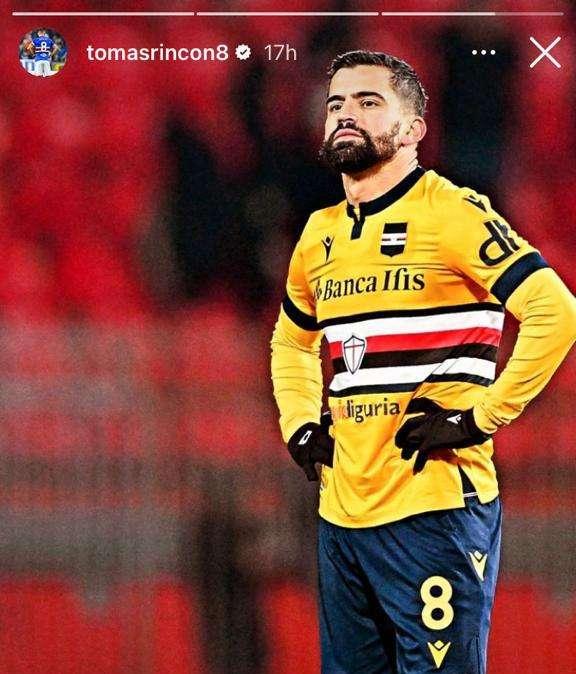 Social Sampdoria, lo stato d'animo di Rincon dopo il pareggio di Monza