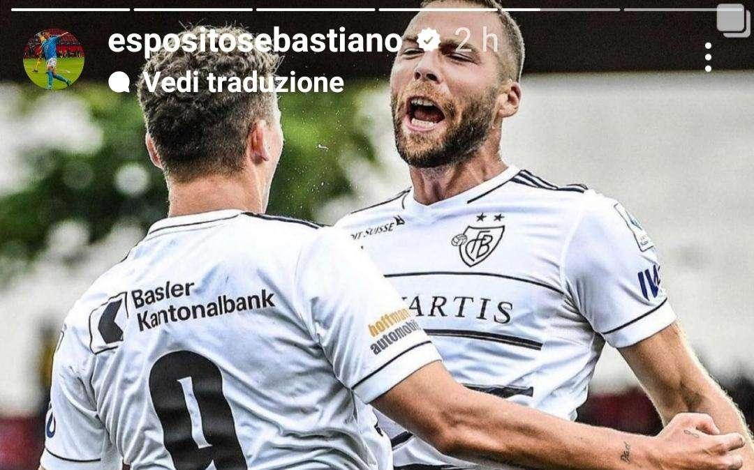 Social, Esposito e Kasami: esultanza assieme dal Basilea alla Sampdoria