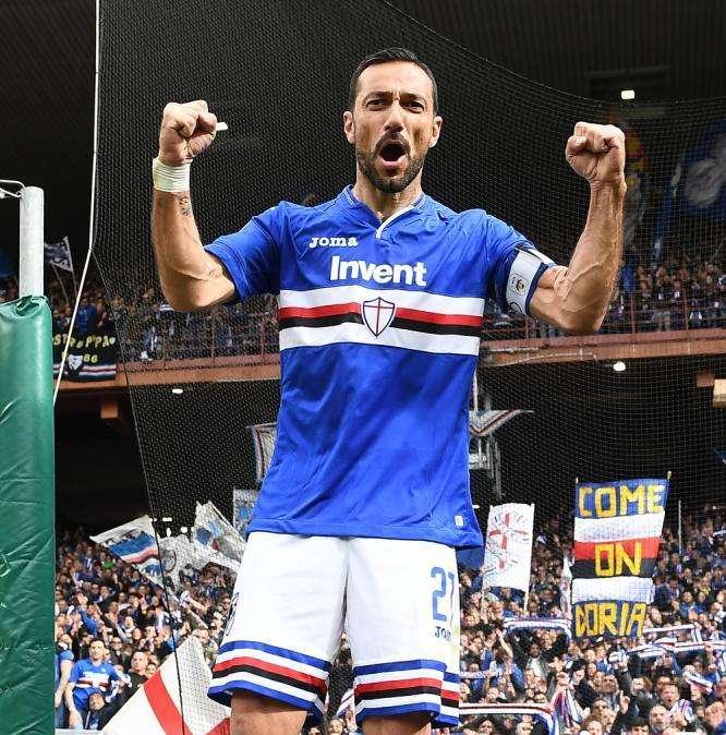 Quagliarella sul podio della Scarpa d'oro: i complimenti della Sampdoria