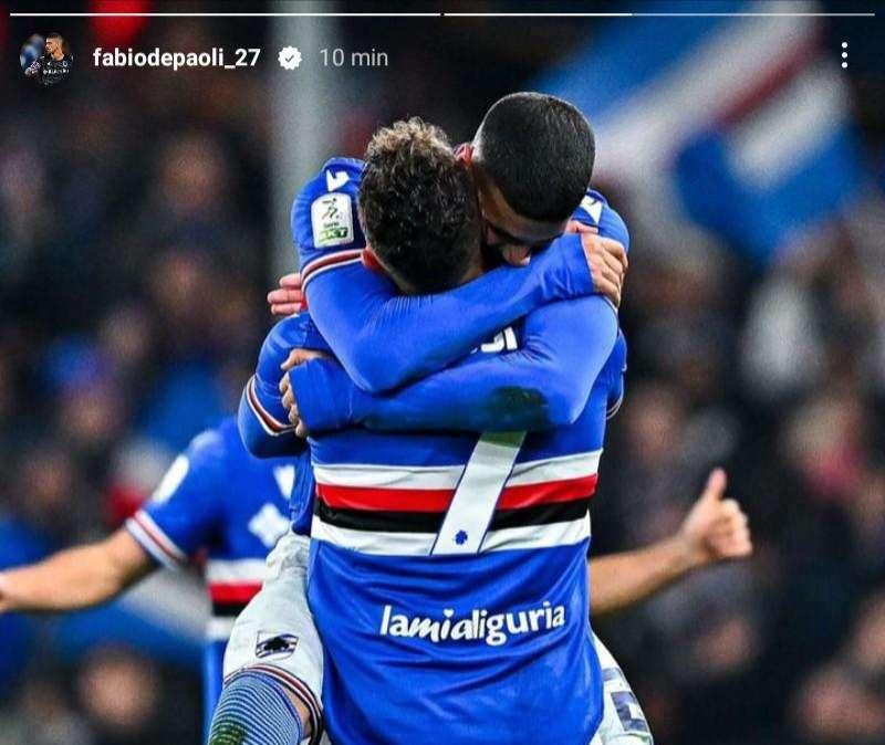 Sampdoria, Depaoli esulta con Esposito: "Complimenti per la doppietta"