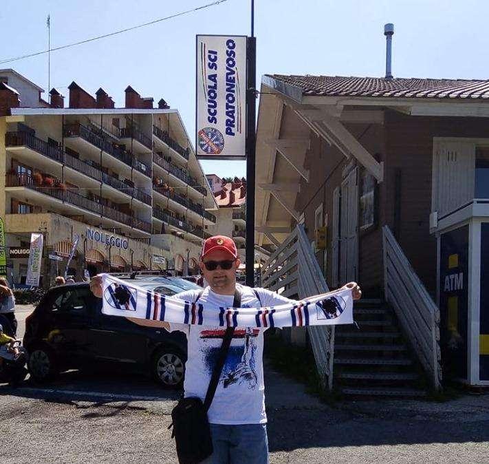 "Bevo e scatto per la Samp": Simone, blucerchiato a Prato Nevoso