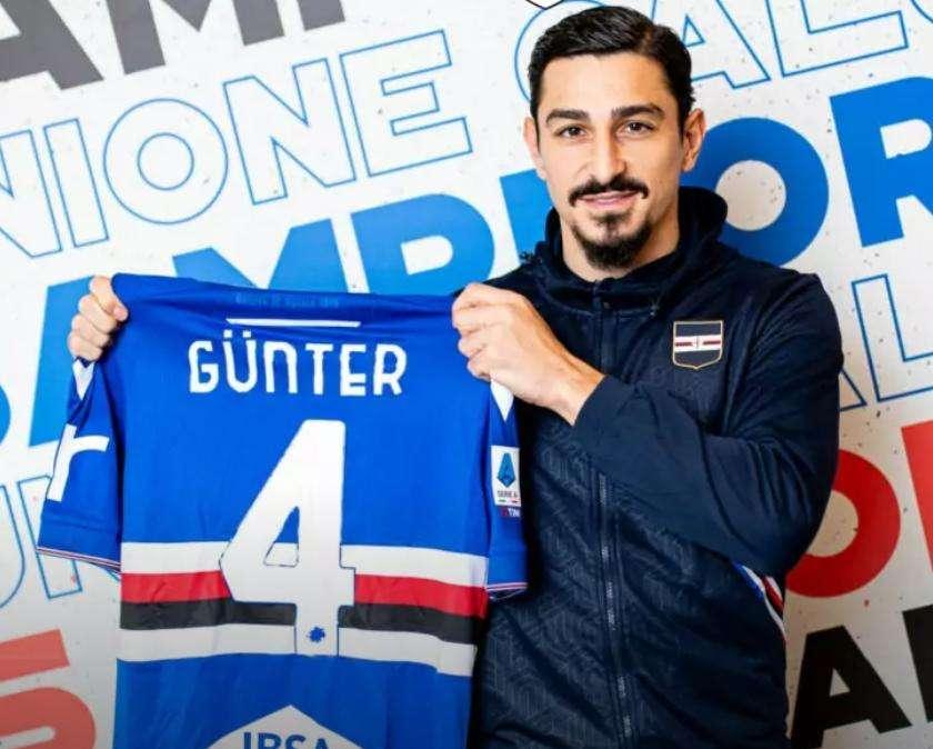Sampdoria, Gunter: "Orgoglioso di essere qui. Pronto a dare tutto"