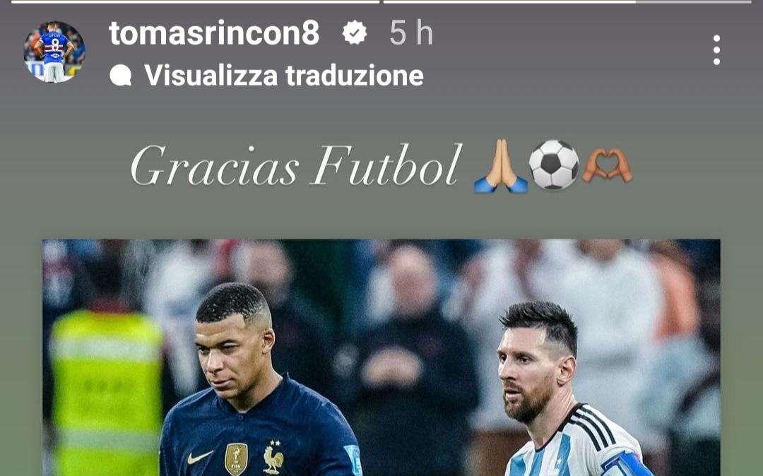 Sampdoria, Rincon e la finale Mondiali: "Grazie calcio"
