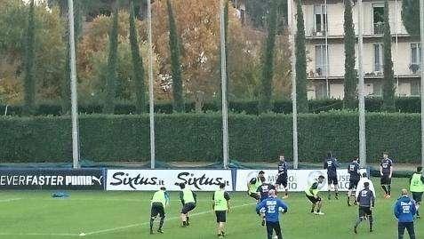 A Bogliasco si lavora: si rivedono in campo Muriel e Sala