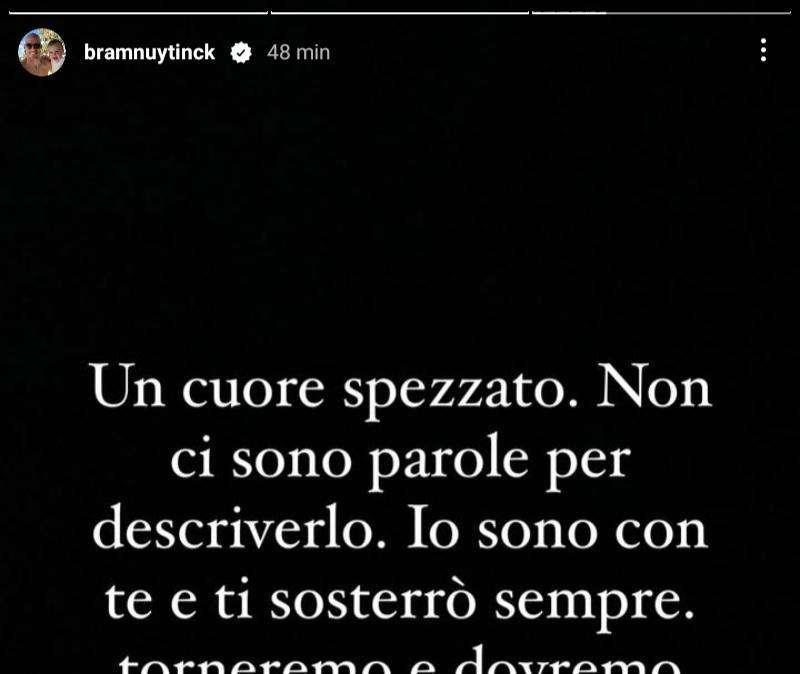 Sampdoria, la dedica di Nuytinck: "Un cuore spezzato"