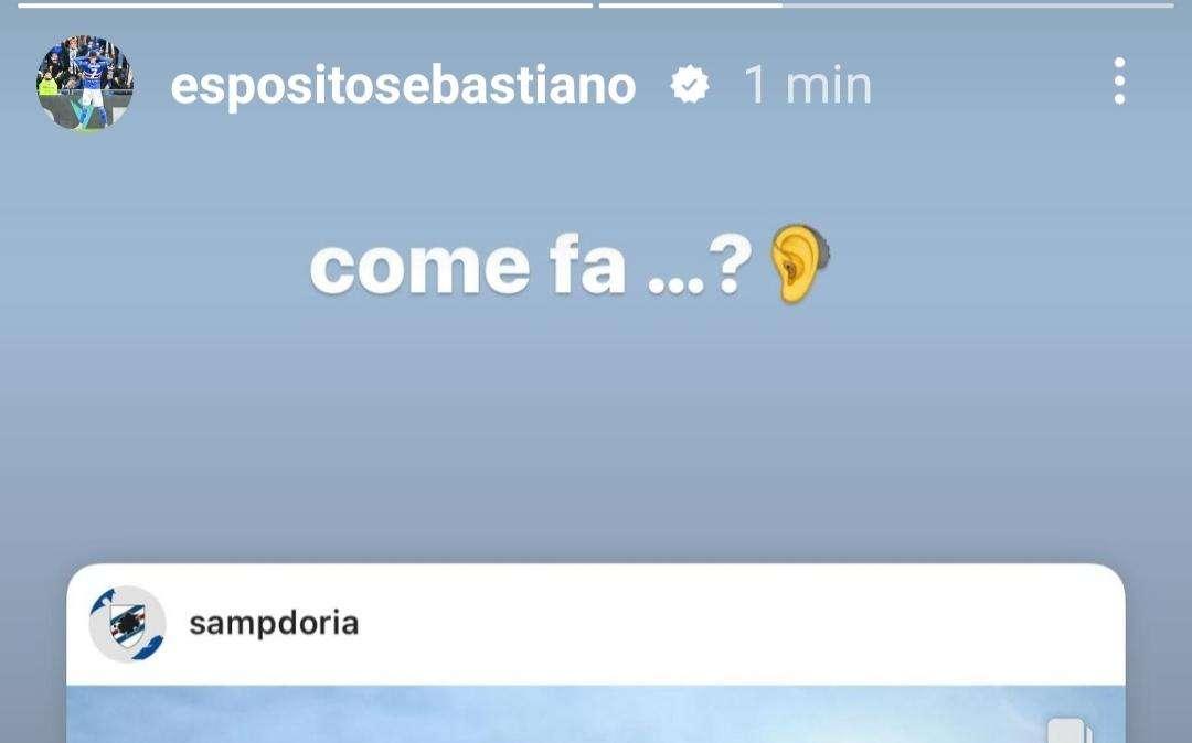 Sampdoria, passione cori per Esposito: "Come fa? La maglia blucerchiata..."