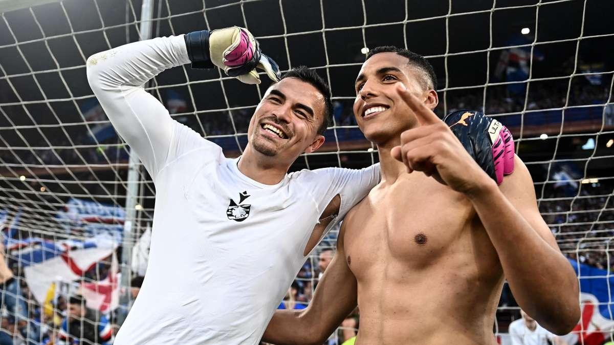 Sampdoria, Audero show nel post partita: chiama il coro sotto la Sud