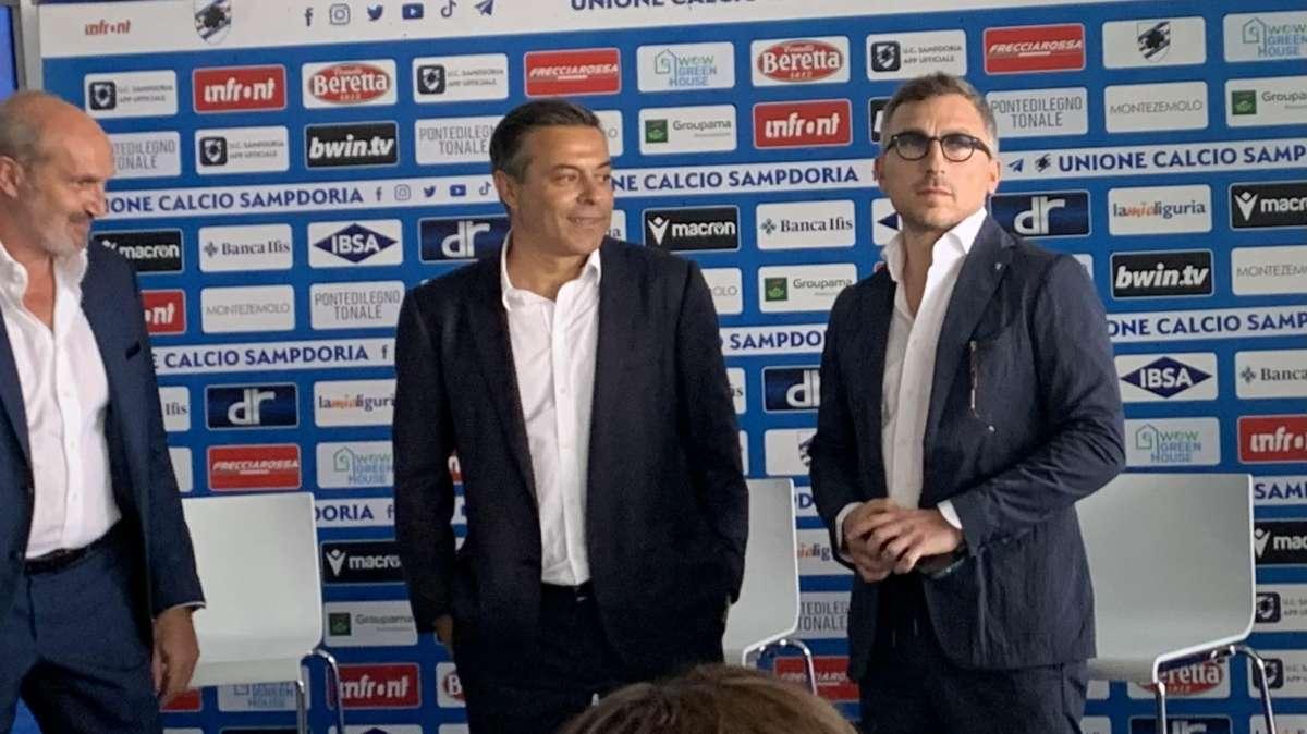 Sampdoria, l'esordio al Ferraris di Radrizzani e Manfredi (Video)