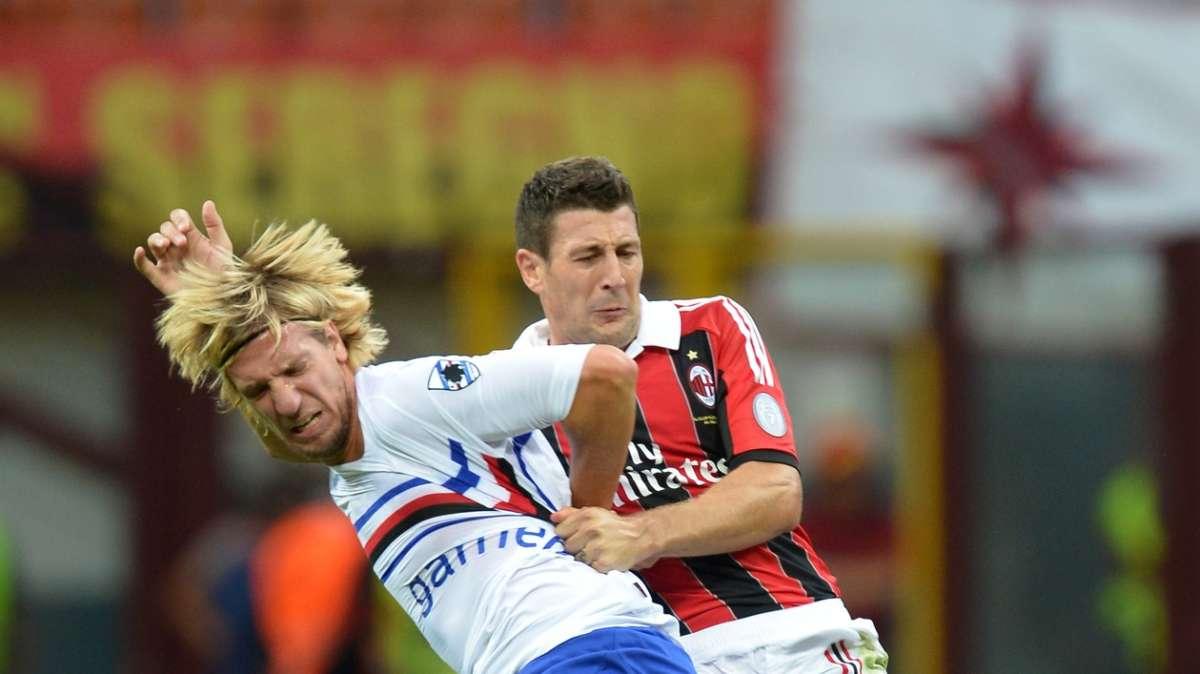 Photogallery Milan - Sampdoria: la voglia di Maxi Lopez