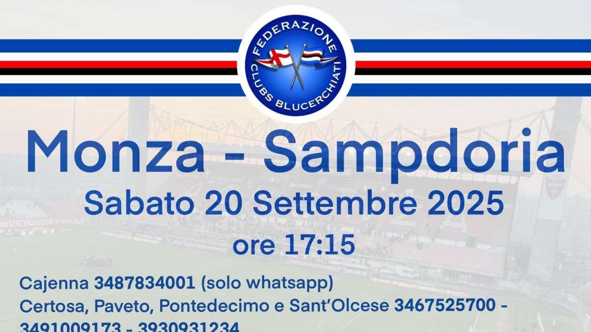 Monza - Sampdoria, già venduti 1.500 biglietti settore ospiti. L'elenco dei club