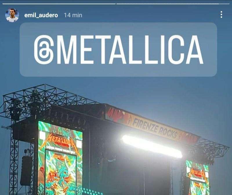 Social Sampdoria, Audero al Firenze Rocks per i Metallica