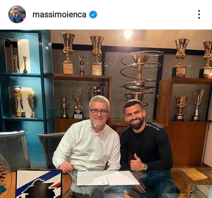 Sampdoria, Ienca accoglie Rincon: "Benvenuto General! Buena suerte"