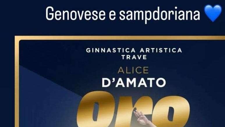 Olimpiadi, Sampdoria celebra oro D'Amato: "Genovese e Sampdoriana"