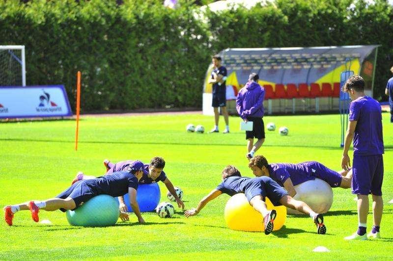 Ripresa al Mugnaini con Palombo e Moisander in gruppo