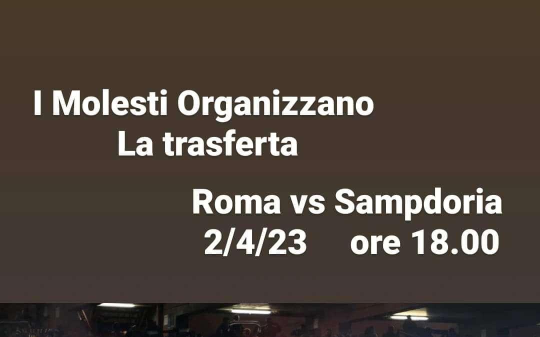 Sampdoria, i Molesti organizzano la trasferta contro la Roma