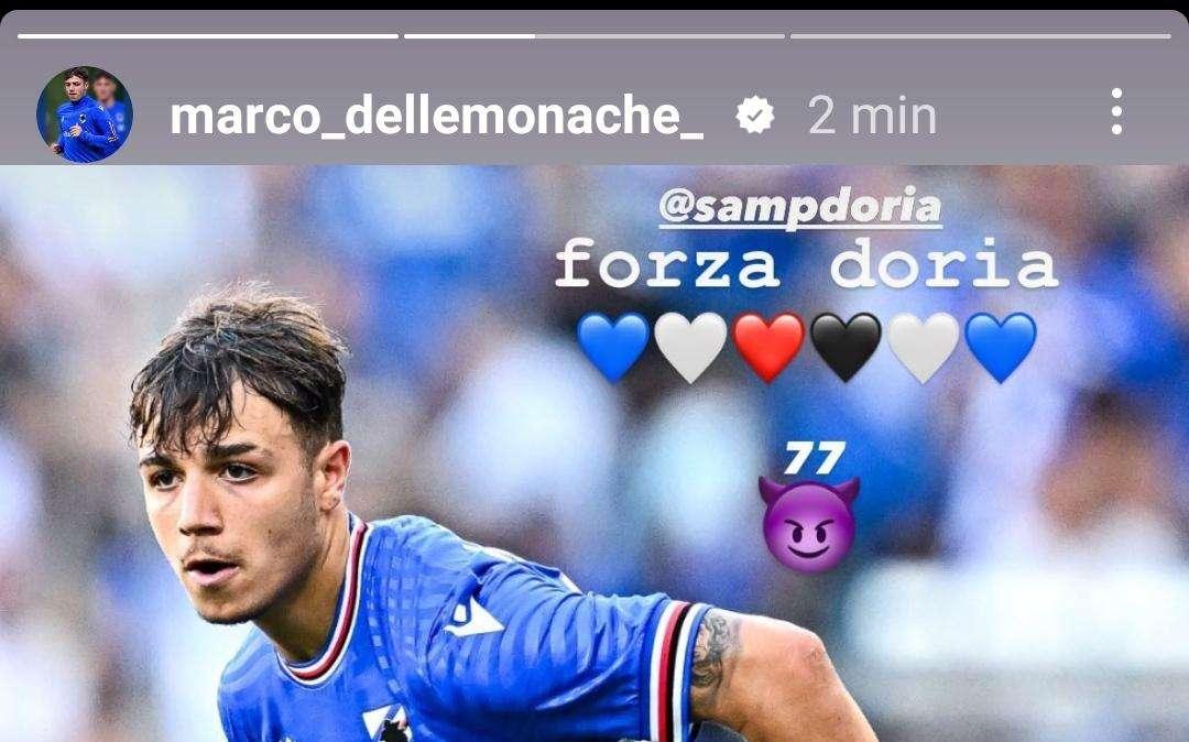 Social Sampdoria, gioia di Delle Monache per l'esordio