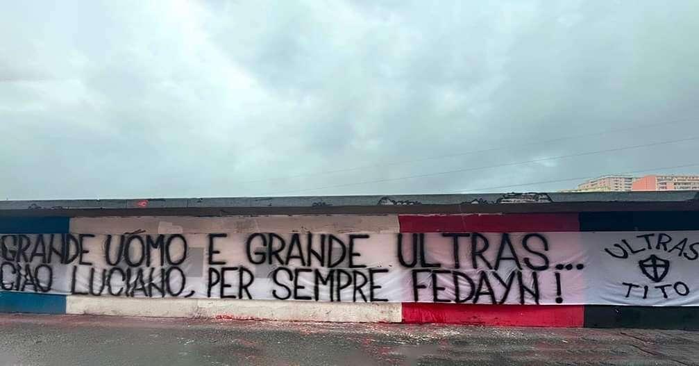 Tifoseria Sampdoria, striscione in memoria del Fedayn Vivenzio: la stima da Napoli