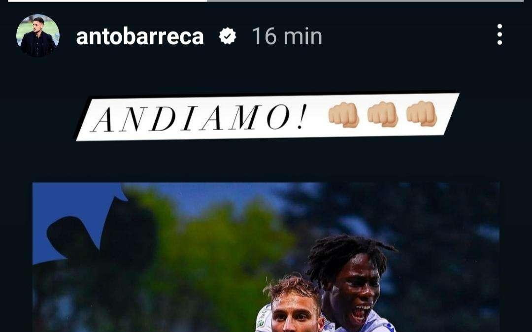 Social Sampdoria, Barreca festeggia i tre punti a Lecco 