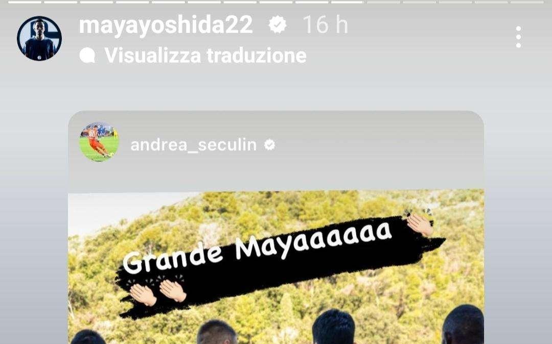 Ex Sampdoria Seculin si complimenta con Yoshida e il Giappone