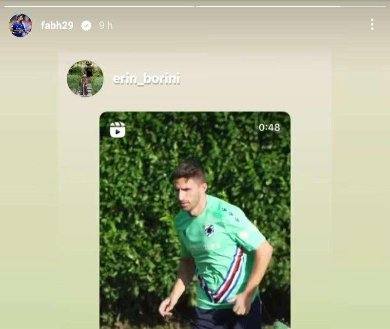 Sampdoria, Borini verso il rientro. Il post di Erin: "Non vedo l'ora di vederti giocare"