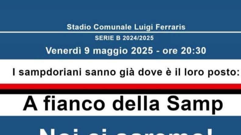 Verso Sampdoria - Salernitana, Federclubs: "Ogni settore dovrà colorarsi di blucerchiato"
