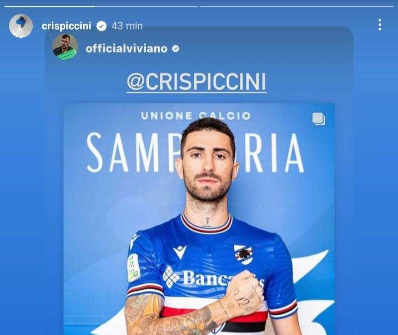 Social Sampdoria, botta e risposta tra Viviano e Piccini: "Tratta bene la maglia, Cri"