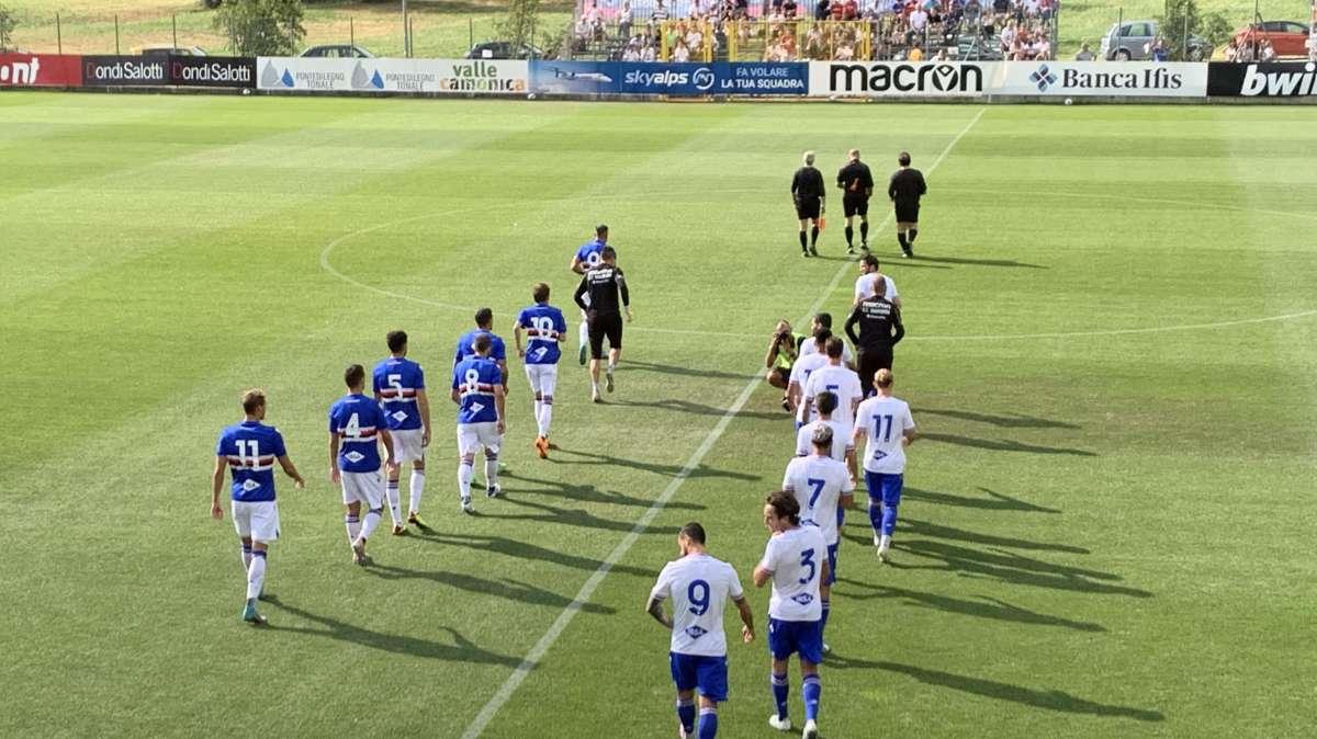 Sampdoria, reti di De Luca, Sabiri, Caputo e Damsgaard nel test in famiglia (2-2)