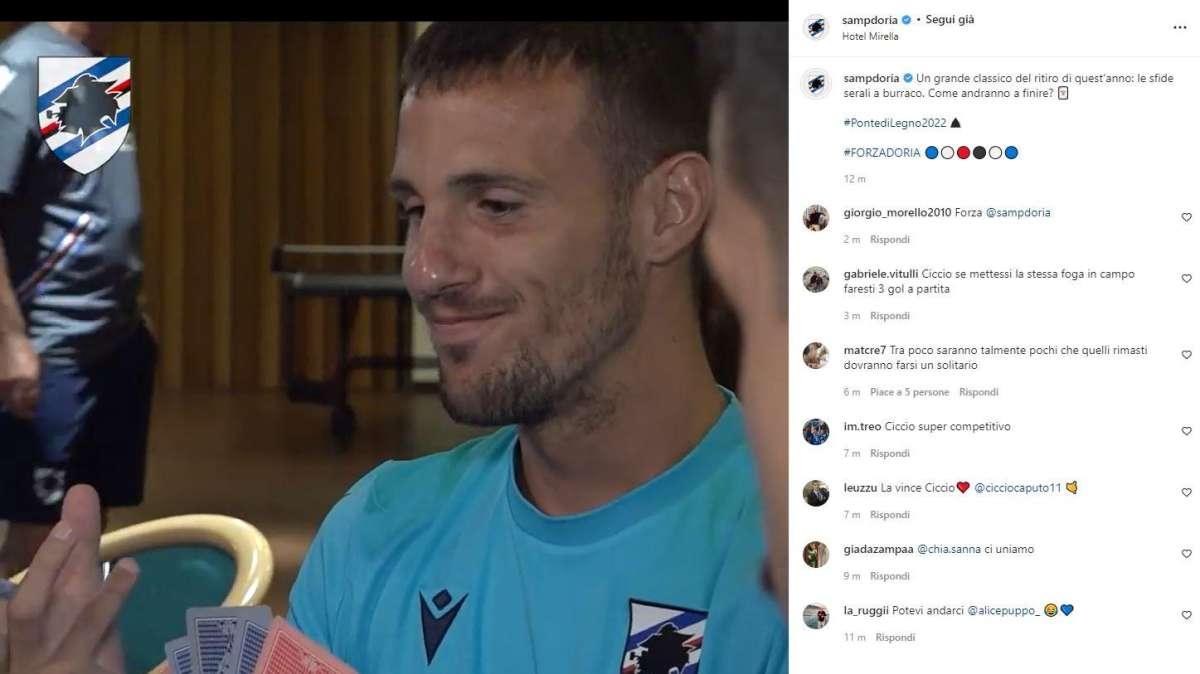 Social Sampdoria, in ritiro la sera si gioca a burraco (Video)